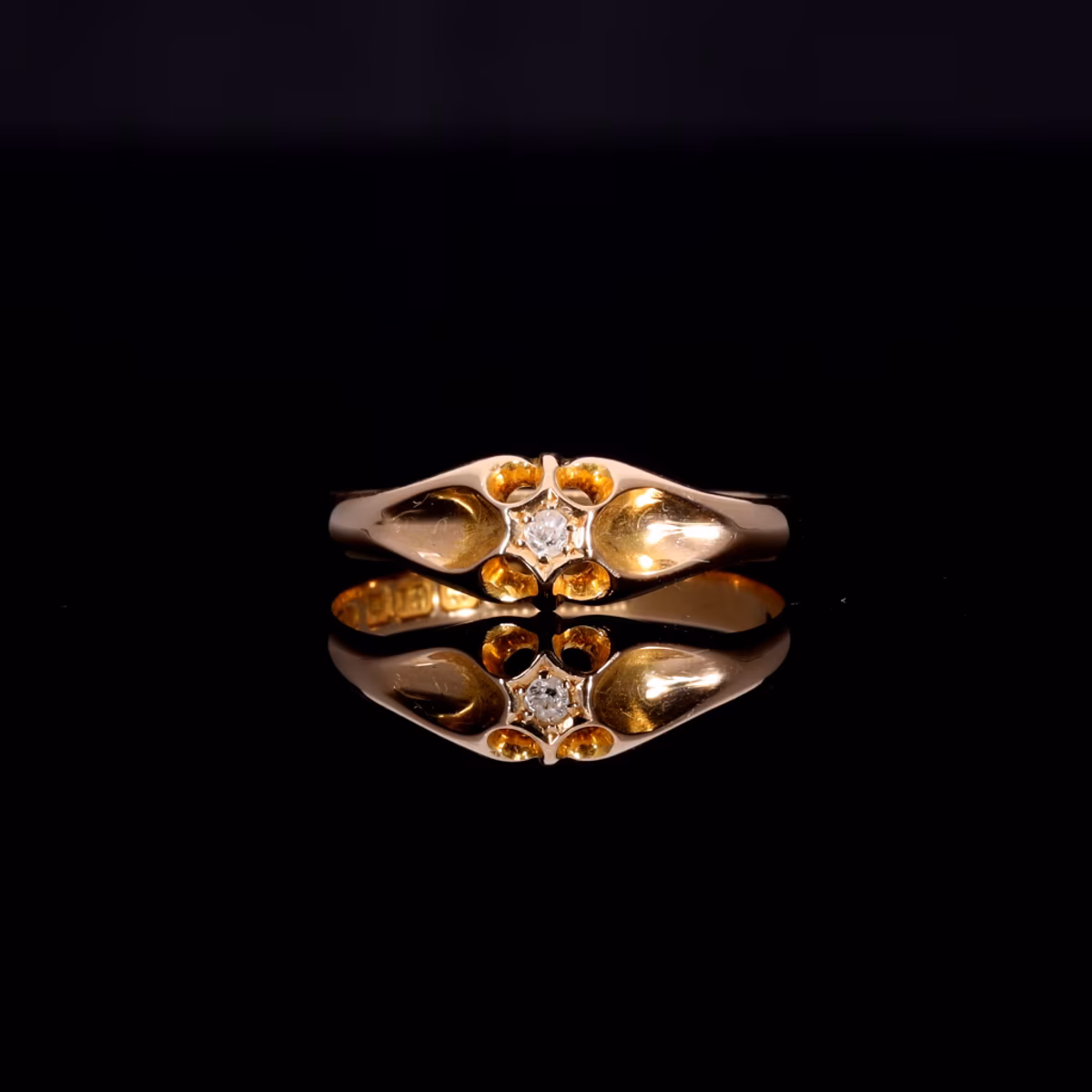 360° view of The Antique 1913 Single Cut Solitaire Diamond Ring
