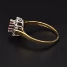 18ct Gold Diamond Pink Sapphire Ring