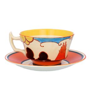 Clarice Cliff Summerhouse Cup and Saucer