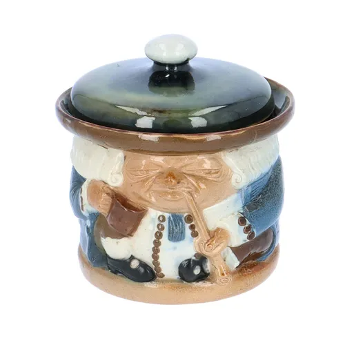 Royal Doulton Lambeth Harry Simeon Tobacco Jar Antique Ceramics