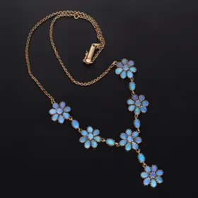 9ct Gold Opal Necklace