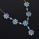 9ct Gold Opal Necklace