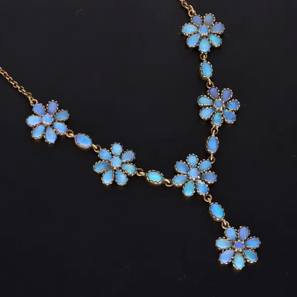 9ct Gold Opal Necklace