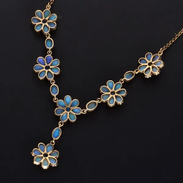 9ct Gold Opal Necklace