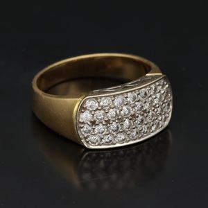 Unisex 18ct Gold Diamond Ring