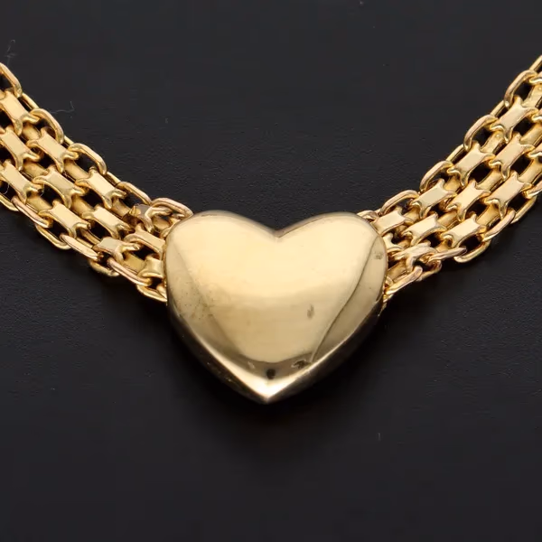 9ct Gold Heart Necklace