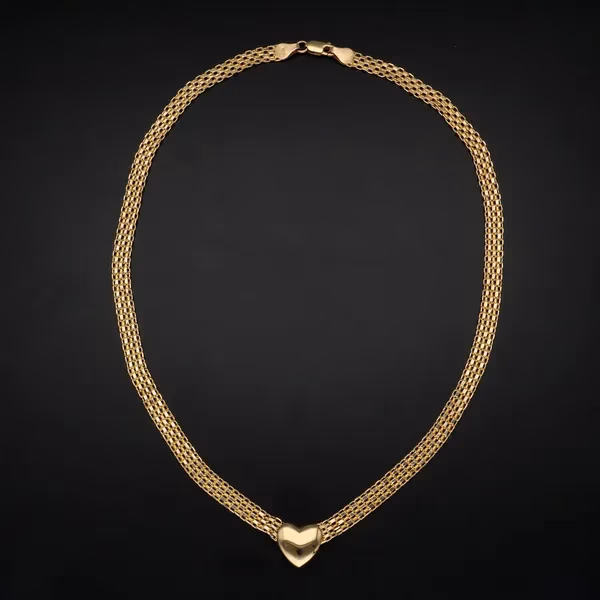 9ct Gold Heart Necklace