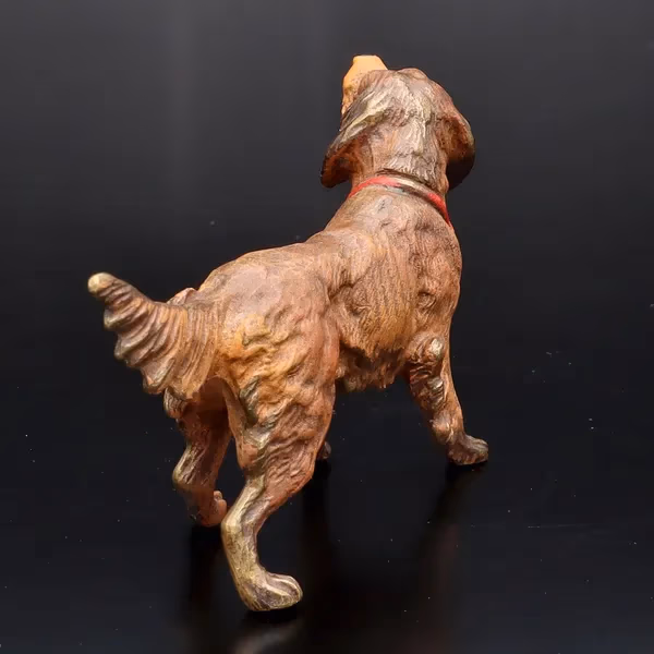Franz Bergmann Cold Painted Bronze Retriever