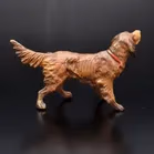 Franz Bergmann Cold Painted Bronze Retriever