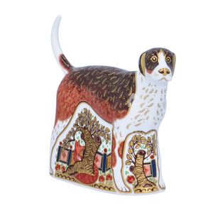 Royal Crown Derby Foxhound Paperweight