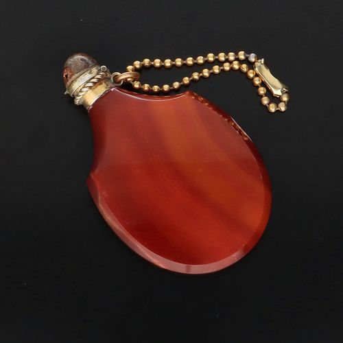 19th Century Carnelian Snuff Bottle image-3