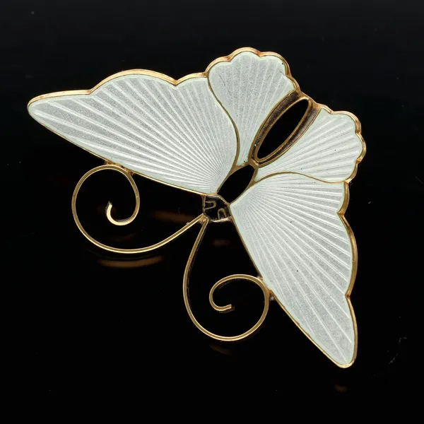 David Anderson Enamel Butterfly Brooch