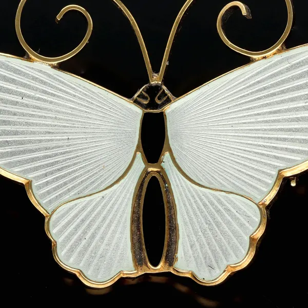 David Anderson Enamel Butterfly Brooch