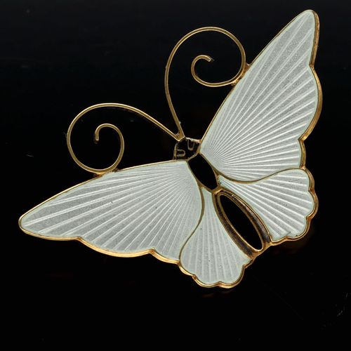 David Anderson Enamel Butterfly Brooch image-1