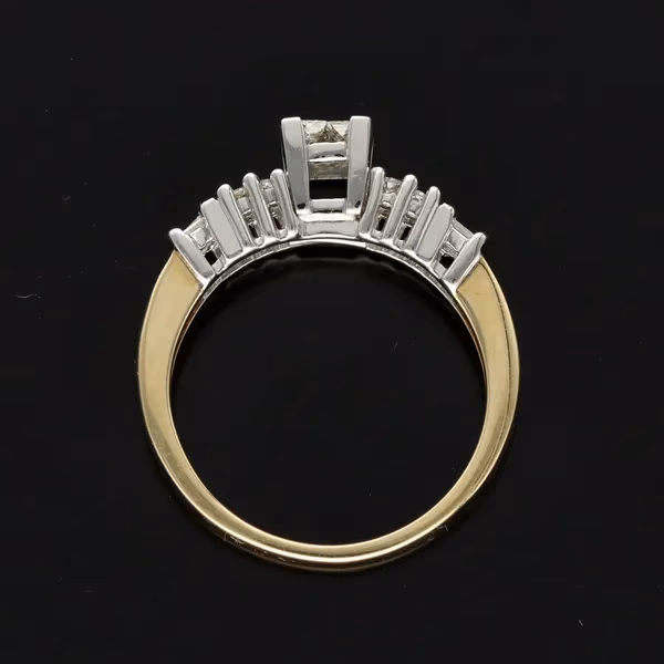 14ct Gold Vari Cut Diamond Ring