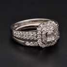 18ct White Gold Diamond Bridal Set