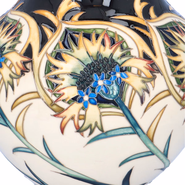 Moorcroft Thistle Vase 150th Anniversary
