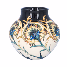 Moorcroft Thistle Vase 150th Anniversary