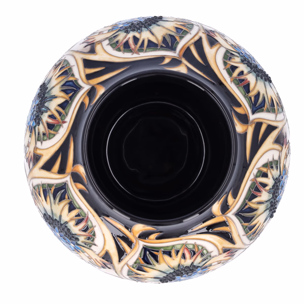 Moorcroft Thistle Vase 150th Anniversary
