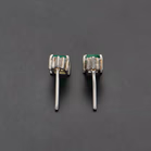 18ct White Gold Emerald & Diamond Earrings