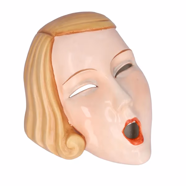 Art Deco Ladies Face Wall Hanging
