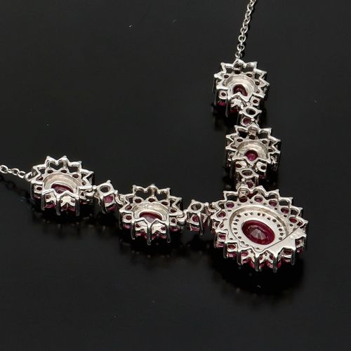 Silver Ruby Necklace. image-4