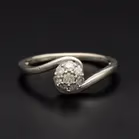Gold Brilliant - Cut Diamond Ring