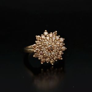 9ct Gold Brown Diamond Cluster Ring