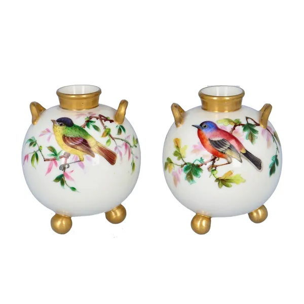 Royal Worcester Pair Of Globular Vases
