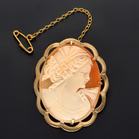 9ct Cameo Brooch, Birmingham 1984