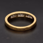 18ct Yellow Gold Princess Cut Diamond Half Eternity Ring