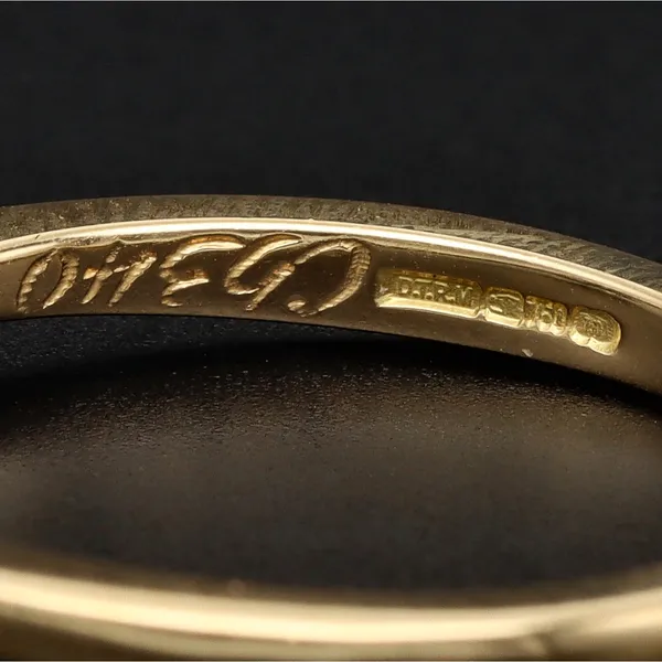 18ct Yellow Gold Natural Diamond Ring