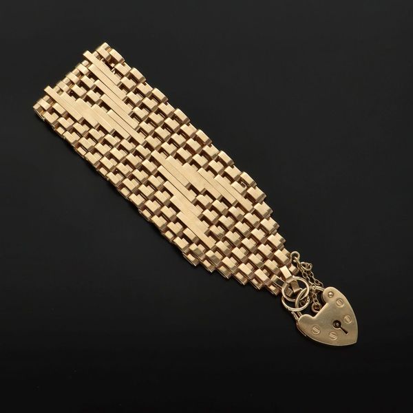 Vintage 9ct Gold Gate Bracelet Hemswell Antique Centres