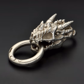 925 Silver Dragons Head