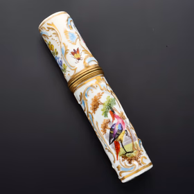 Continental Porcelain & Brass Bodkin