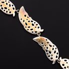 Sterling Silver Leaf-Link Plume Necklace