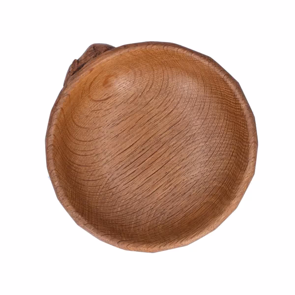 Rare Robert Thompson Mouseman Small Wooden Bowl