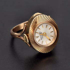 Rare 9ct Gold Breitling Ring Watch