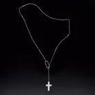 Gucci 18ct White Gold Diamond Cross Necklace