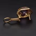 18ct Yellow Gold Gemset Topaz & Amethyst Earrings