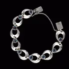 Mid Century Sterling Silver Bracelet and Earclip Set by Hermann Siersbol