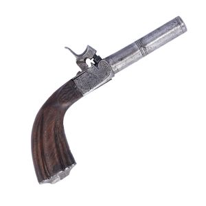 19th Century French Percussion Pocket Pistol