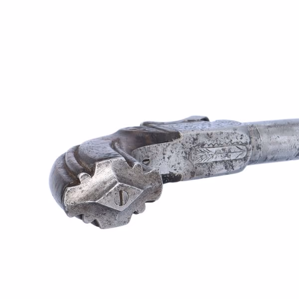 19th Century French Percussion Pocket Pistol