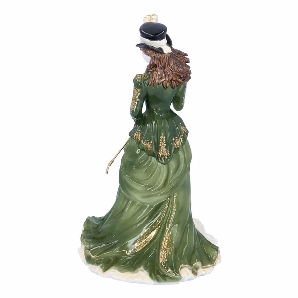 Rare Coalport Green Edition of Helena Riding in Hyde Park