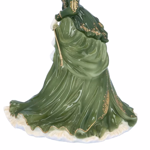 Rare Coalport Green Edition of Helena Riding in Hyde Park
