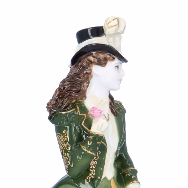 Rare Coalport Green Edition of Helena Riding in Hyde Park