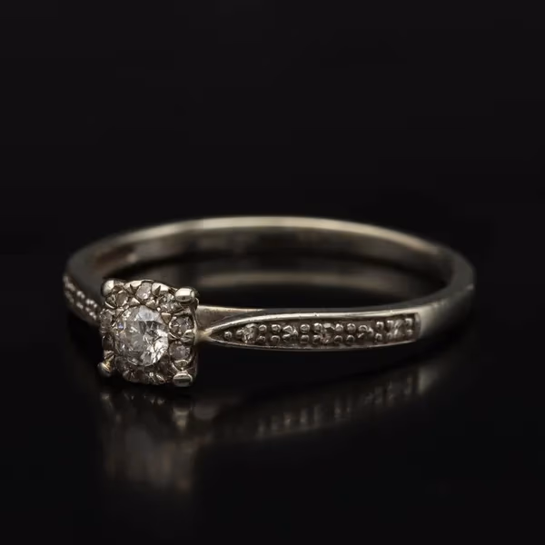 White Gold Diamond Ring