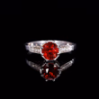 360° view of The Contemporary Ruby and Diamond Encrusted White Gold Ring