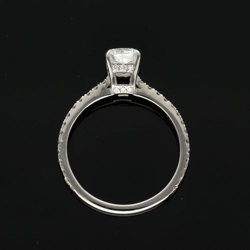 14K White Gold and 1ct ‘D’ Diamond Ring image-5