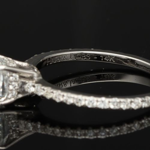 14K White Gold and 1ct ‘D’ Diamond Ring image-3